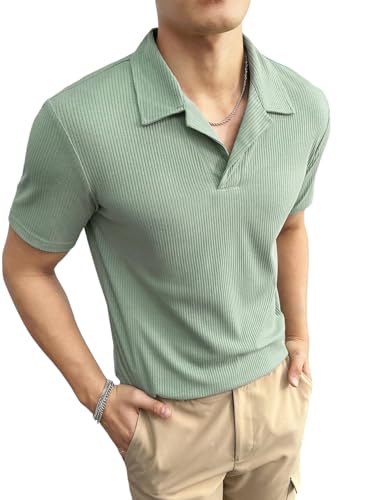 Image of Men's Ribbed Polo Tshirt