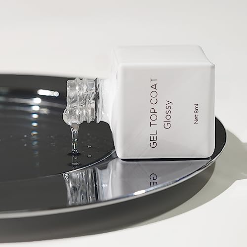DANNI & TONI Glossy Top Coat for Nail Polish Gel Nail Wraps UV LED Soak Off Long Lasting Top Coat Gel Nail Polish - Image 2