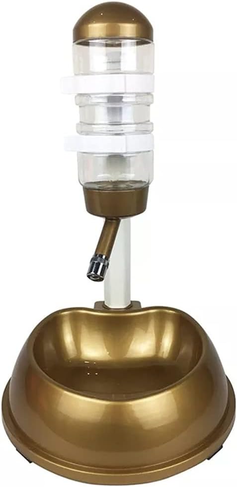 Automatic Pet Drinker Dog Bowls Water Bottles Universal Dog Drinker Feeder Liftable Bowl Dispenser Bowl Puppy Pet Prod (Color : Brass, Size : One Size) (Blue One size)