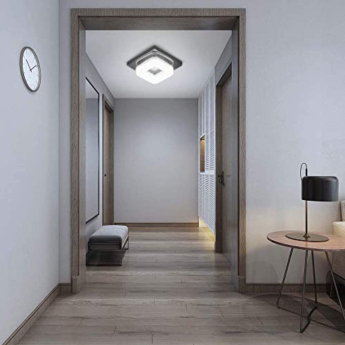 Plafonnier LED 12W au design géométrique noir moderne - 5
