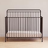 Namesake Winston 4-in-1 Metal Baby Crib Convertible to Toddler Bed & Daybed & Full-Size Bed - GREENGUARD Gold Certified - 4 Adjustable Mattress Heights - Conversion Kit Sold Separately - Vintage Iron