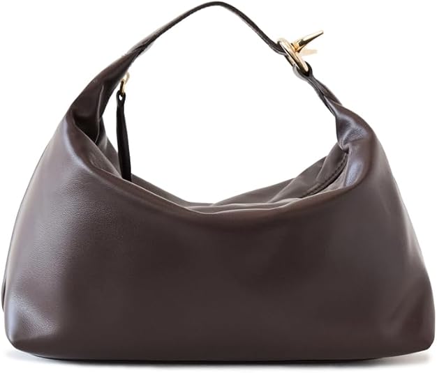 Little Liffner Women's Pillow Pouch, Dark Brown, One Size Handbags