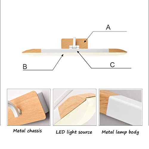 Eclairage miroir LED de salle de bain 41cm à lumière neutre fixe