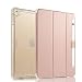 Valkit for New iPad Pro 12.9 2017 Cover, iPad Pro 12.9 Case, Apple iPad Pro 12.9 Inch 2015 Folio Smart Folio Stand Protective Heavy Duty Rugged Armor Cases with Apple Pencil Holder, Rose gold