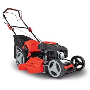 Scheppach Tondeuse Thermique MS200-51 - Moteur 4 Temps - 200 cm³ - 5,2CV - Largeur de Coupe Max 51 cm - Hauteur de Coupe 25-75 mm - bac 65L