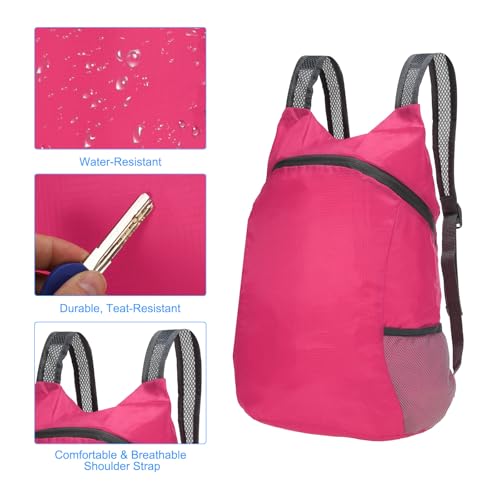 Mochila de senderismo plegable ligera 15L-20L rojo miniatura 4