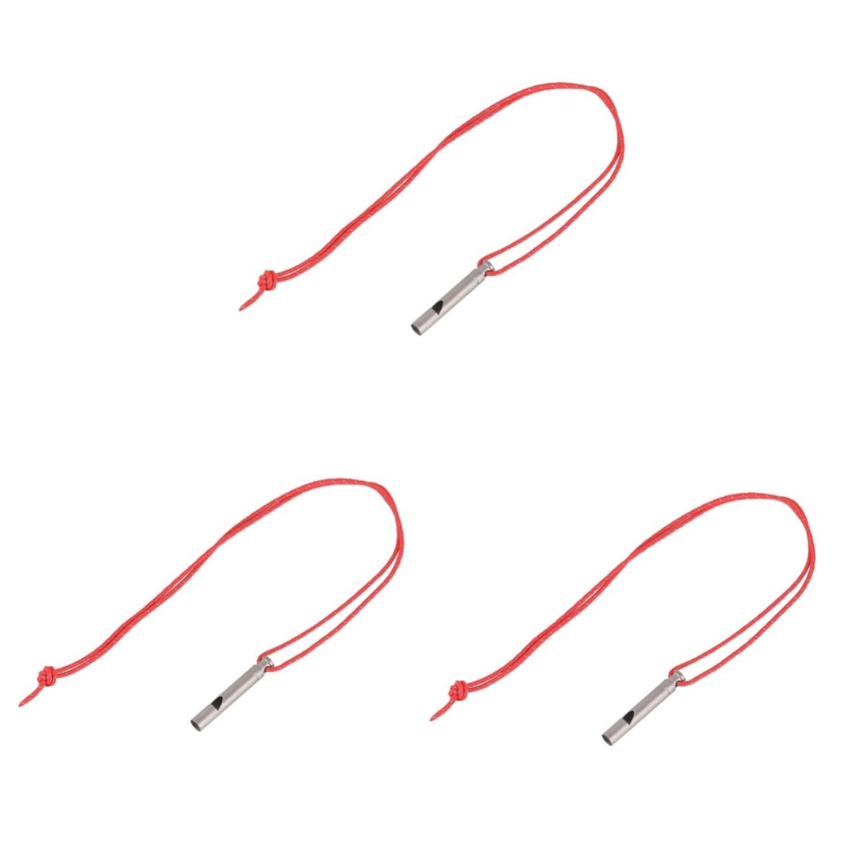 ifundom 3stücke Notfallpfeife Für Outdoor-aktivitäten Leichte Und Tragbare Überlebenspfeife Mit Lanyard Für Camping Wandern Und