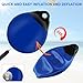 VEITHI 1 Pack 11.4 x 14 in Boat Buoy Balls Anchor Buoy Float Round Boat Fenders Anchor Ball,Vinyl Inflatable Mooring Buoy for Lake with Needles,Boat Bumpers for Docking/Anchoring/Marker Buoys Blue