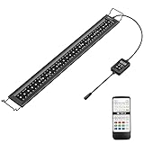 leds para acuario El control remoto equipado con infrarrojos permite que la unidad ingrese fácilmente a múltiples modos de efectos de iluminación climática, active los modos climáticos y personalice su propio modo de color