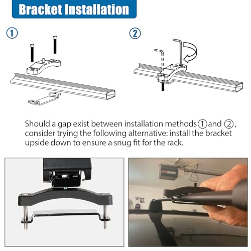 OUTPRIZE Ski Rack for Roof Rack, Extended Version Aluminum Snowboard Rack with Key Locked Clamping Mechanism for 6 Pairs of Skis or 4 Snowboards, Black