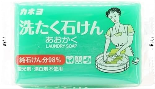 【まとめ買い】洗たく石けん あおかく 150g 【 カネヨ石鹸 】 【 衣料用洗剤 】【HRM19890531-2】×7個セット