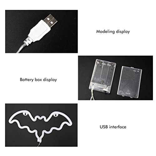 Letrero de neón de murciélago led ambiental para iluminar salas oscuras 7