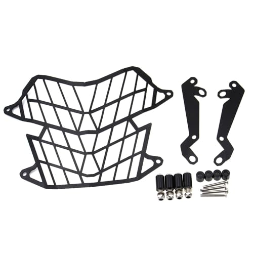 Grille phare moto Tenere 700 en aluminium protection noire ZHANGTONG