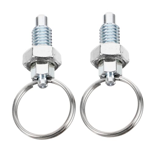 Cabilock Pasador De Bloqueo Elástico Resorte Retráctil M6-4 Acero Inoxidable 304 Anillo De Tracción, Accesorio Mecánico Para Fijación Estable, 2 Piezas Para Uso Industrial