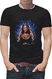 G�n�rique T Shirt personnalis� chanteuse aya Nakamura N082 (Blanc, XL)