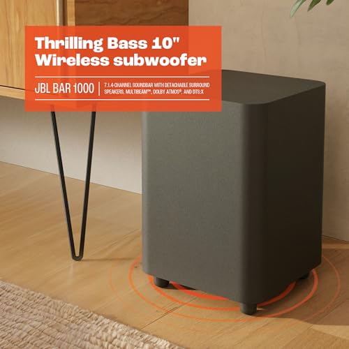 JBL Bar 1000: 7.1.4-Channel soundbar with Detachable Surround Speakers, MultiBeam™, Dolby Atmos®, and DTS:X®, Black - image 7