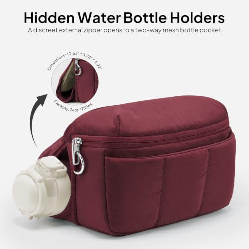 Image of TOPEAST Waist Pack 3.5L Fanny Packs with Water Bottle Holder