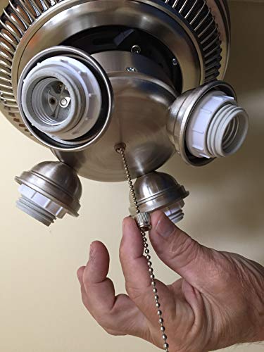 Image of MAGNASHADE for Ceiling Fan enhance your existing light kit no wiring necessary Fan not included(Cognac)