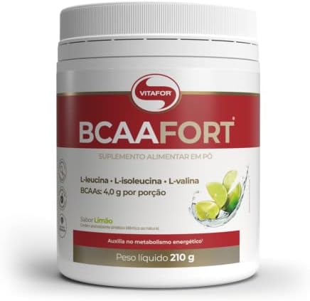 Vitafor - BCAA Fort - Limão - 210g Branco