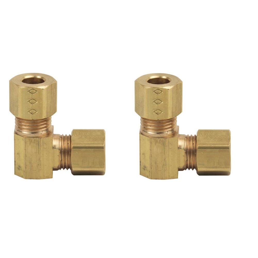 GULUANT 2 Pack Replacement #65-C 1/4 Inch Brass Compression 90 Elbow for Primex 80834