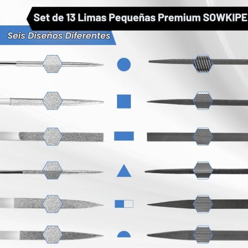 Juego de limas para joyero diamantadas 9 Imagen adicional