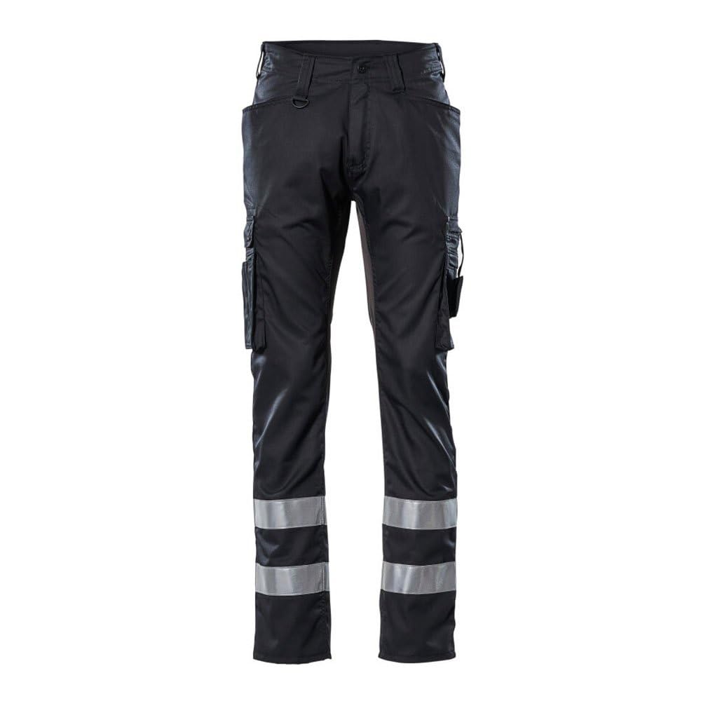 Mascot Black 17879-230-09 Marseille Frontline Reflective Tape Extra Lightweight Trouser With Thigh Pockets, Size 90C51,