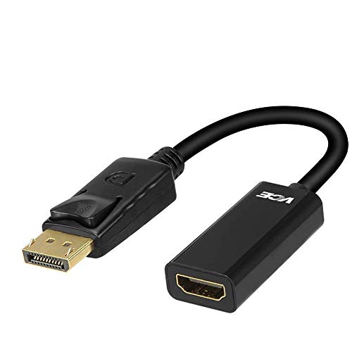 VCE Gold Plated DisplayPort to HDMI Male to Female Adapter