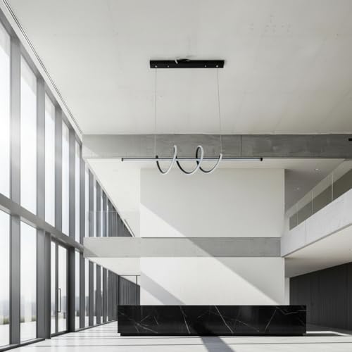 Image of Ceiling Hanging Light for Dining Area, Moden Hanging Lamp for Breakfast Table, Hanging Light for Home Decoration (CH57 BK)