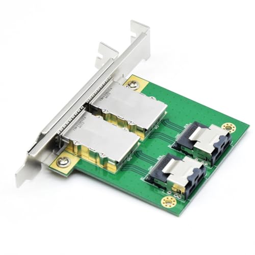 Soporte PCI Mini SAS SFF-8088 de 2 Puertos con Conector PCBA SFF-8087 5