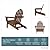 POLYWOOD AD4030TE Classic Outdoor Adirondack Chair, Teak