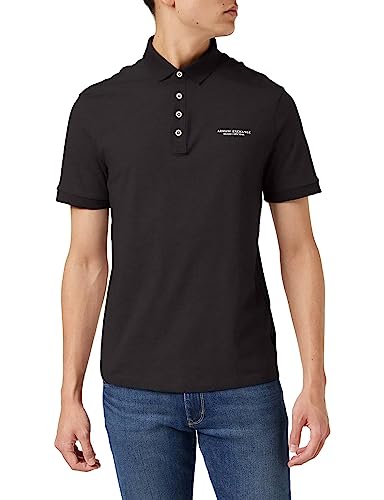 Armani Exchange Men's Regular Fit Cotton Jersey Milano New York Polo