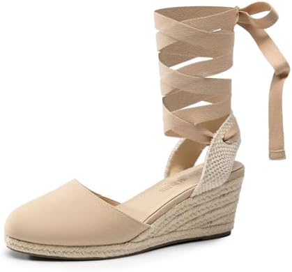 DREAM PAIRS Women's Wedge Sandals Platform Close Toe Espadrilles ...