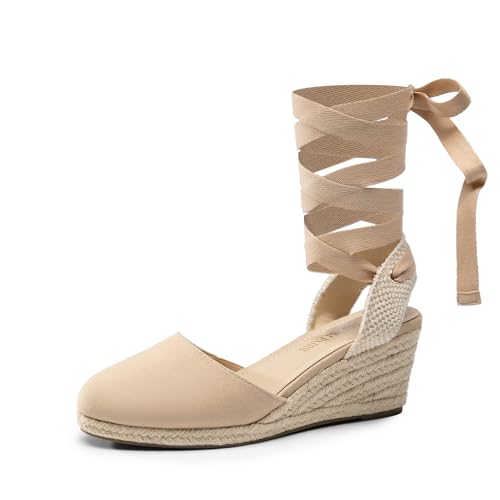 Image of DREAM PAIRS Espadrille Platform Wedge Sandals