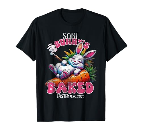 420 Easter Bunny Funny Weed Smoking Rabbit Cannabis 4/20 Day T-Shirt