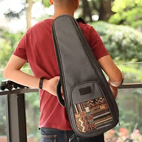 Mochila rígida para ukulelele: Ukulele Gig Bag Grosso Algodão Linho Nylon Impermeável Durável Bolsa