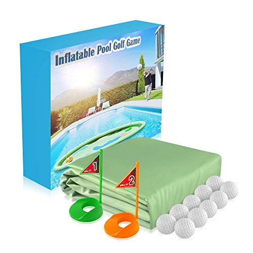 MeiGuiSha 62″ Kid's Toy Golf Set Inflatable Pool Golf Mat Game Toys for Kids Adults