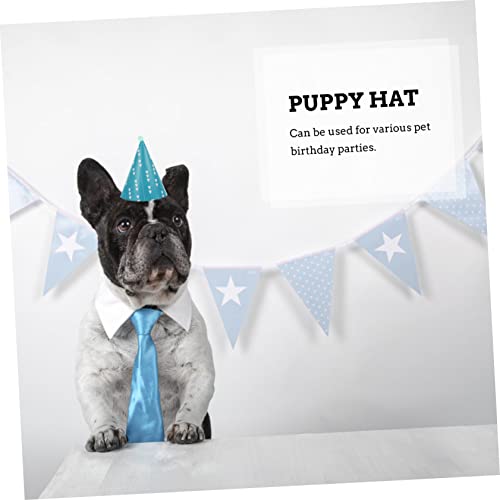 YARNOW 66 Peças chapéu de aniversário de estimação cachorro usando chapéu trajes infantis chapéus bi