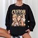 Custom Your Own Bootleg Shirts, Custom Bootleg Rap Tee, Personalized Girlfriend Boyfriend Photo Vintage T-Shirts, Birthday Gift