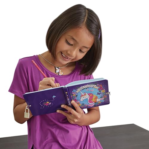 Peaceable Kingdom Unicorn Diary - 208 páginas rayadas con candado y llave miniatura 5