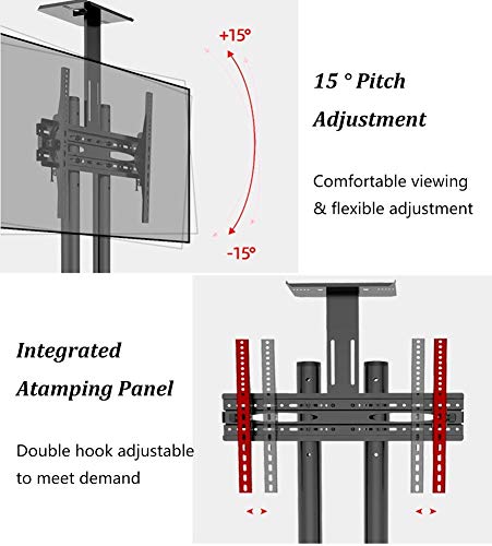 Soporte móvil universal para TV 37 a 70 pulgadas 75kg miniatura 4