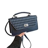 YYDPYZBD Bolsos para Mujer Bolso Pequeño Cuadrado, Estilo Retro, Bandolera, Bandolera Informal Y Versátil-Azul