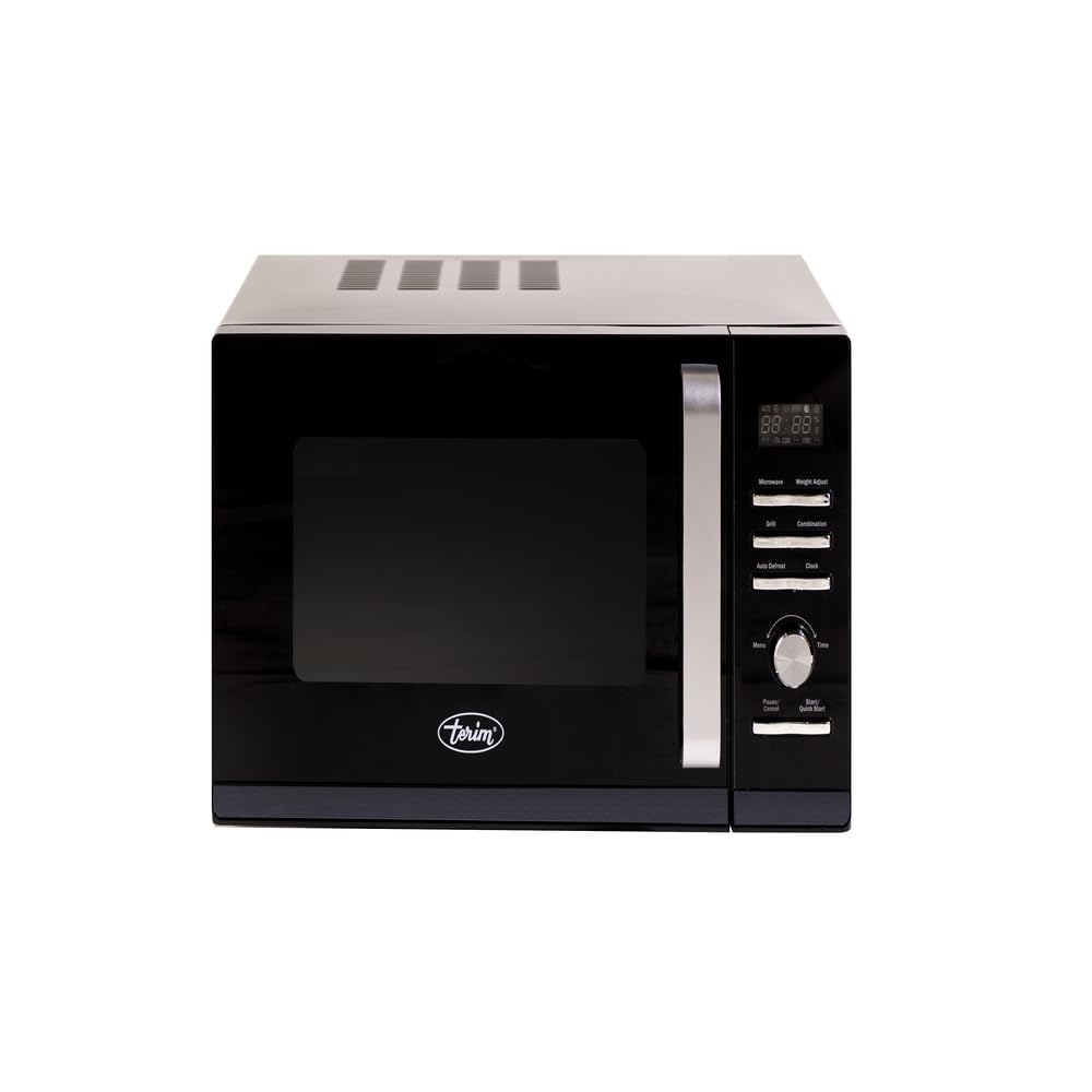 30 Liters Microwave with Grill, Push Button Door, Digital Control & Defrost Option, Black, 1 Year Warranty, TERMW301GB
