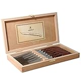 6 Steakmesser LAGUIOLE L´ECLAIR NEU+OVP in der Holz-Schatulle