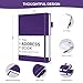 Taja Address Book with Alphabetical Tabs, Hardcover Address Books Large Print for Record Contacts, Small Address Book to Store All Your Important Informations in One Place - Purple