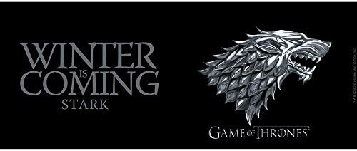 Game of Thrones Stark Winter is Coming Ceramic Mug, Black