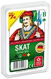 ASS Altenburger 22570027 Skat Tournament Picture Card Game in Plastic Case, Yellow