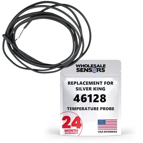 Replacement Silver King 46128 Black NTC 60" Temperature Probe for Commercial Freezers, 24 Month Warranty & USA Support