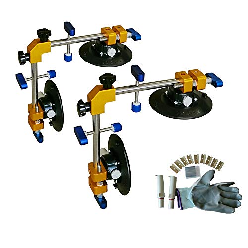ZUOS Right Angle 90 Degree Countertop Seam Setter with 6" Suction Cup for Seam Joining & Leveling/Professional Countertop, granite, Stone, Marble Slab Installation. (2 PACK)