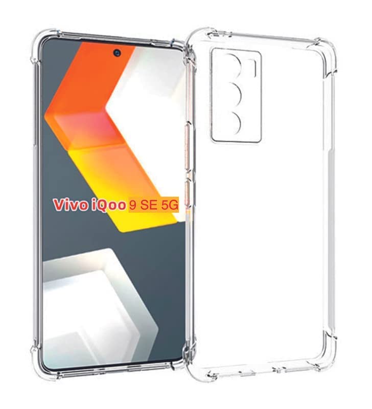 MoreFit Silicon Transparent Back Cover Compatible for vivo iQOO 9SE 6.62" - Soft, Shock Proof, Bumper Protective, Hybrid Edge to Edge Scratch Resistant Crystal Clear Mobile Case Cover (B09Y9HTZTL) Amazon Price History, Amazon Price Tracker