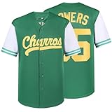 kioken Kenny Powers Jerseys #55 Myrtle Beach Mermen Baseball Jersey Button Down Shirt Movie Baseball Jersey for Mens (L, Green)
